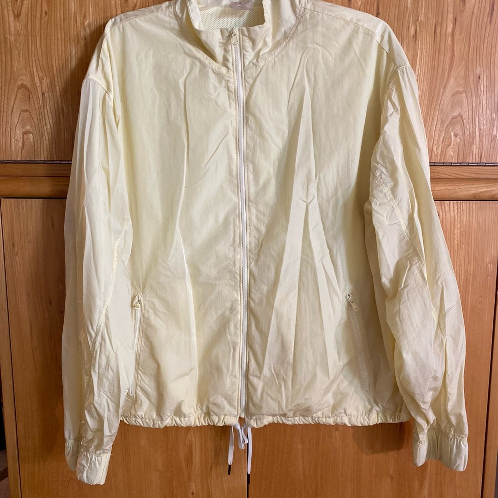 Ladies’ Light Yellow Calia Golf Windbreaker Jacket